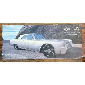 Vintage Realm Audio 1963 Lincoln Continental Automobile Sales Advertisement READ